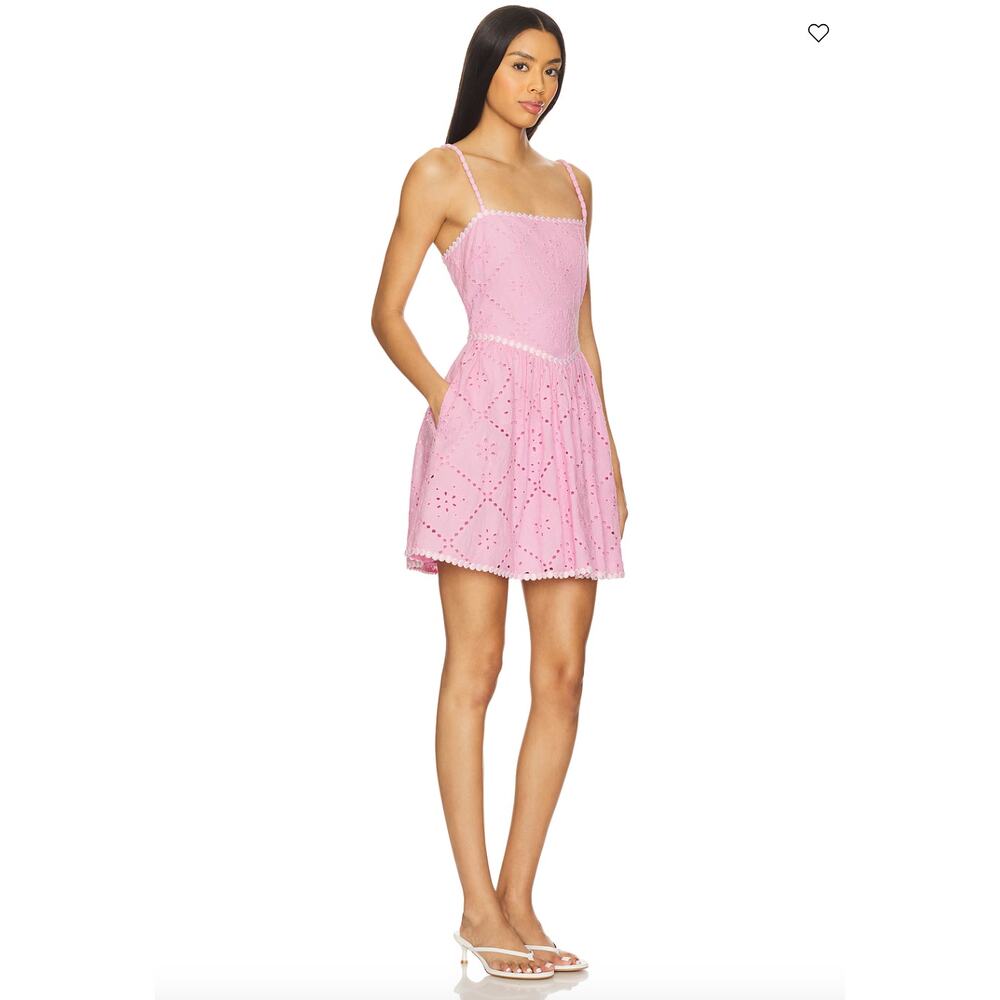 Saylor Mariam Dress in Pink Size Medium - Picture 2 of 5